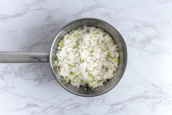 Lemon Chicken with Tenderstem Broccoli and Spring Onion Rice | Hello Chef!