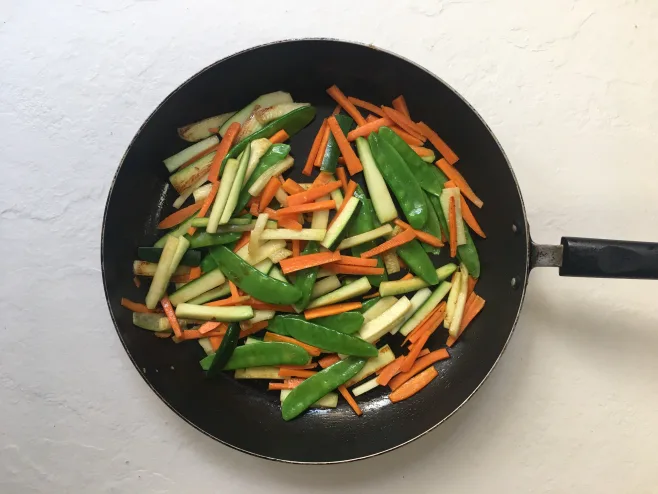 Fry veggies