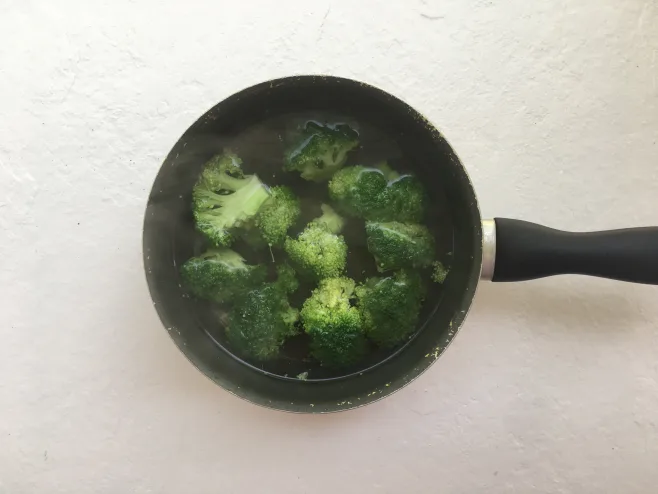 Boil veggies