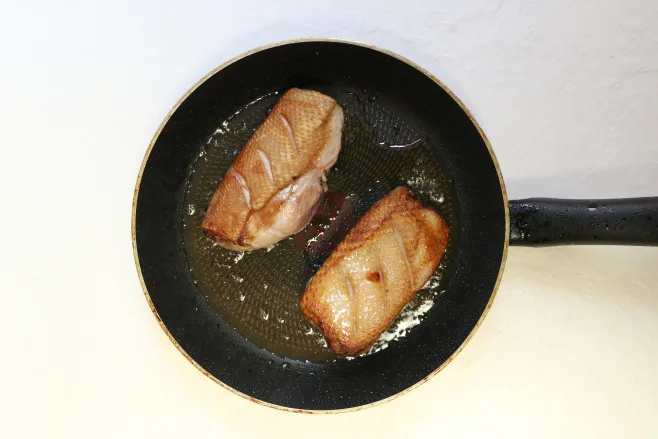Fry duck