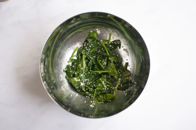 Prep spinach