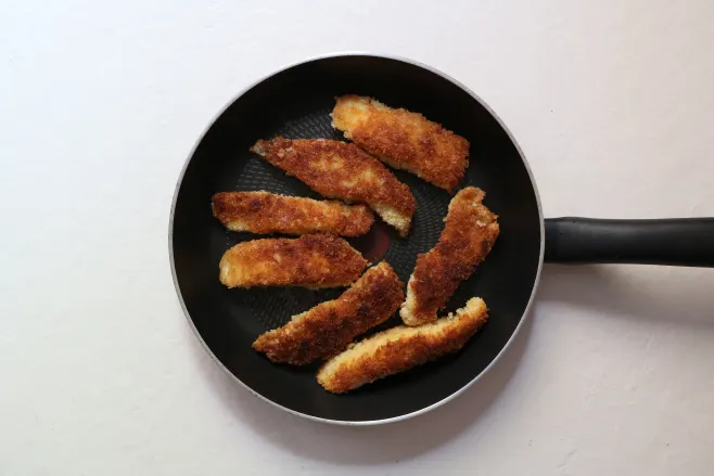 Fry fish fingers