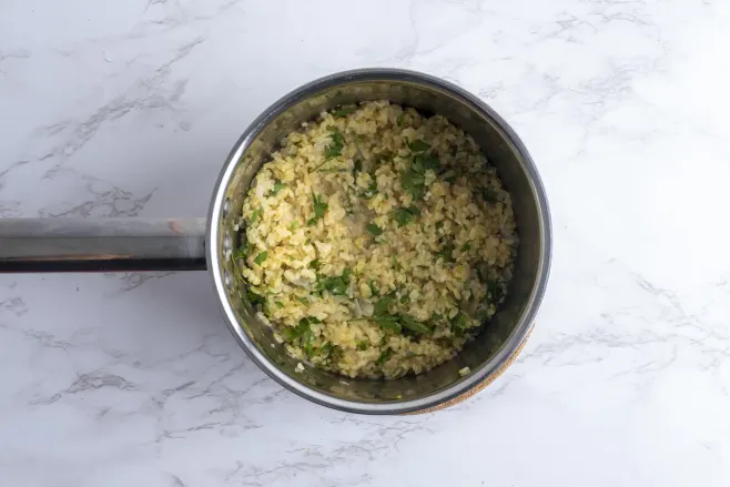 Cook bulgur wheat