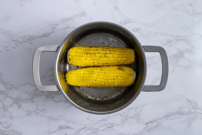 Fry the corn