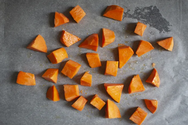 Roast sweet potatoes