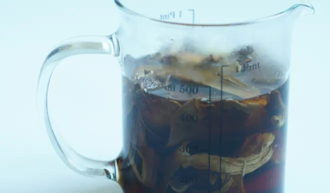 Soak porcini mushrooms