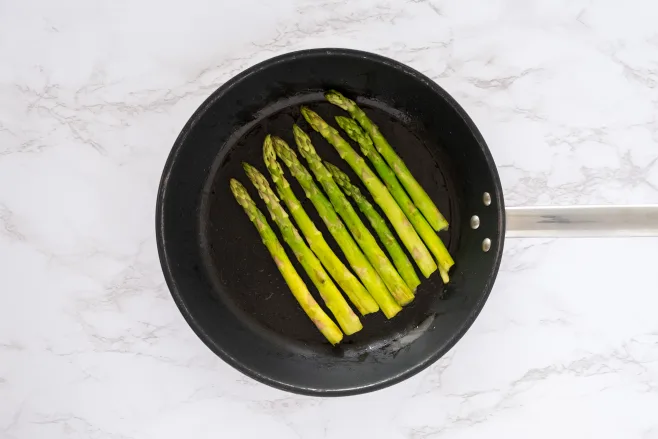 Cook asparagus