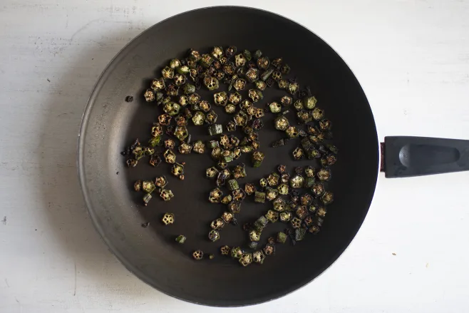 Fry okra