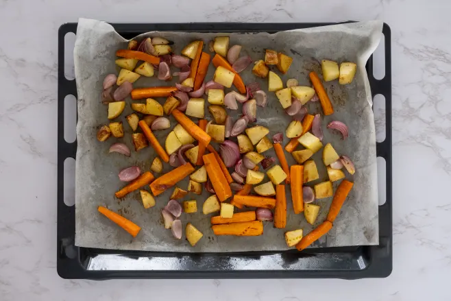 Bake vegetables