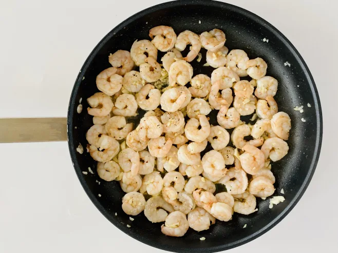 Fry prawns