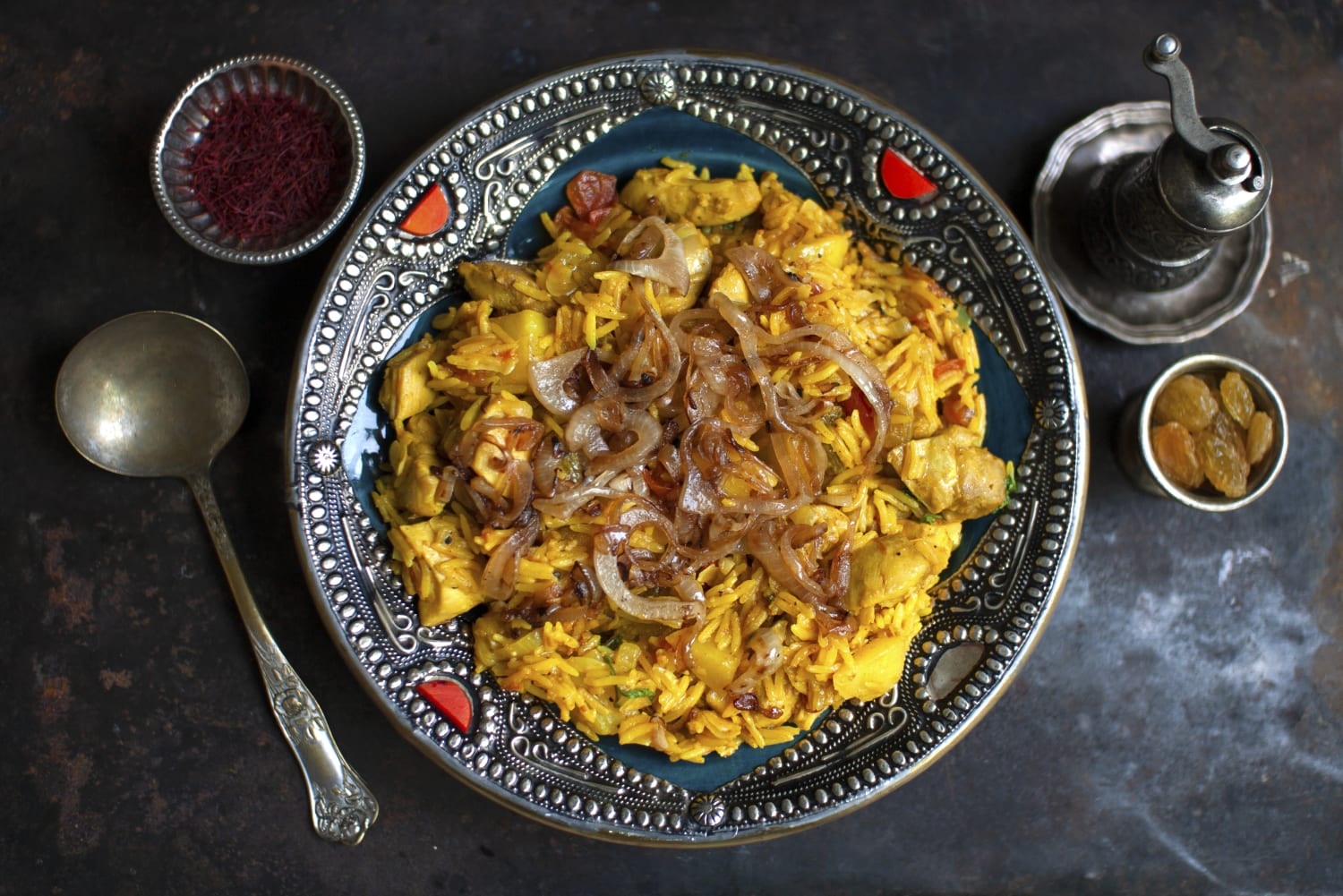 Hello Chef Meal Plan Recipes Our Ingredients Your Cooking Chicken machboos, or machboos ala dajaj (spiced chicken and rice), is the national dish of bahrain, a small island country in the persian gulf neighbored by saudi arabia and iran. chicken machboos with raisins and fried onion