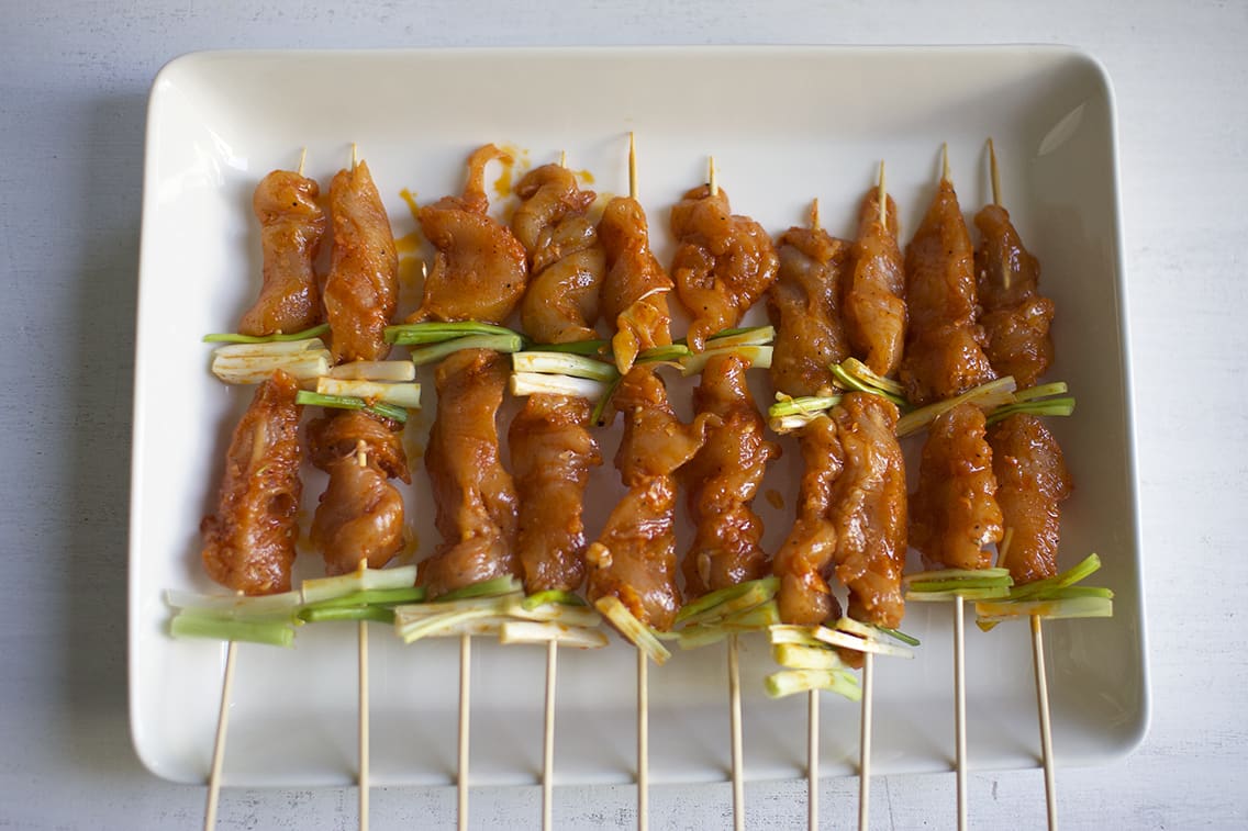 Dakkochi (Korean Chicken on a Stick) - STONED SOUP