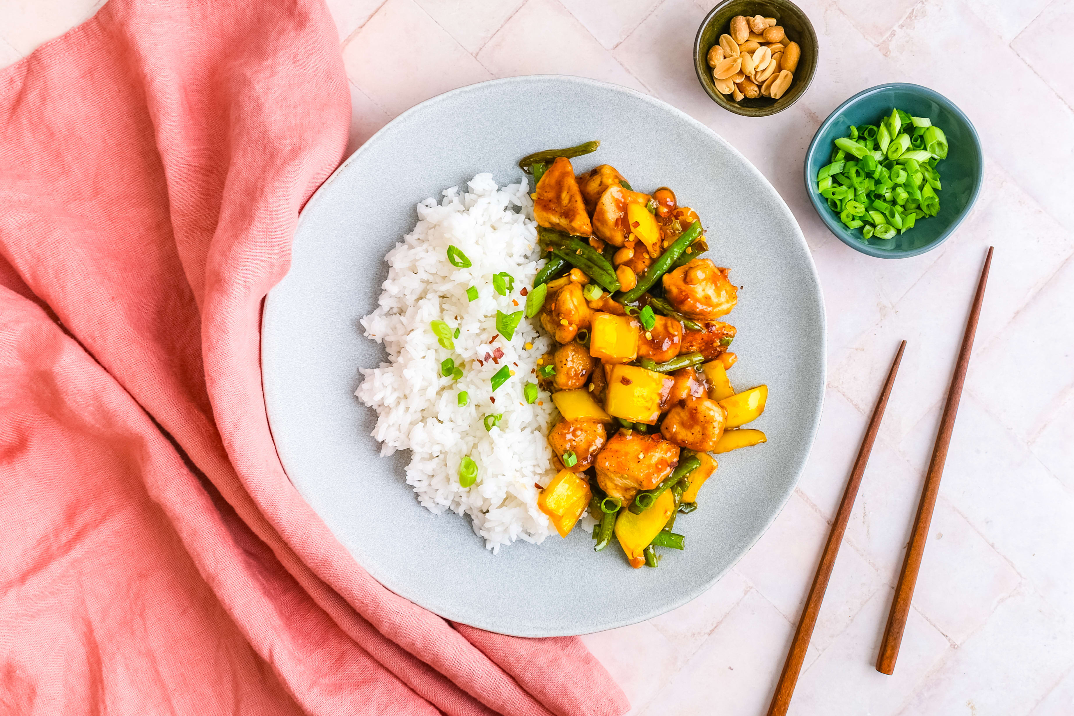 Kung Pao Chicken Stir-fry with Jasmine Rice | Hello Chef!