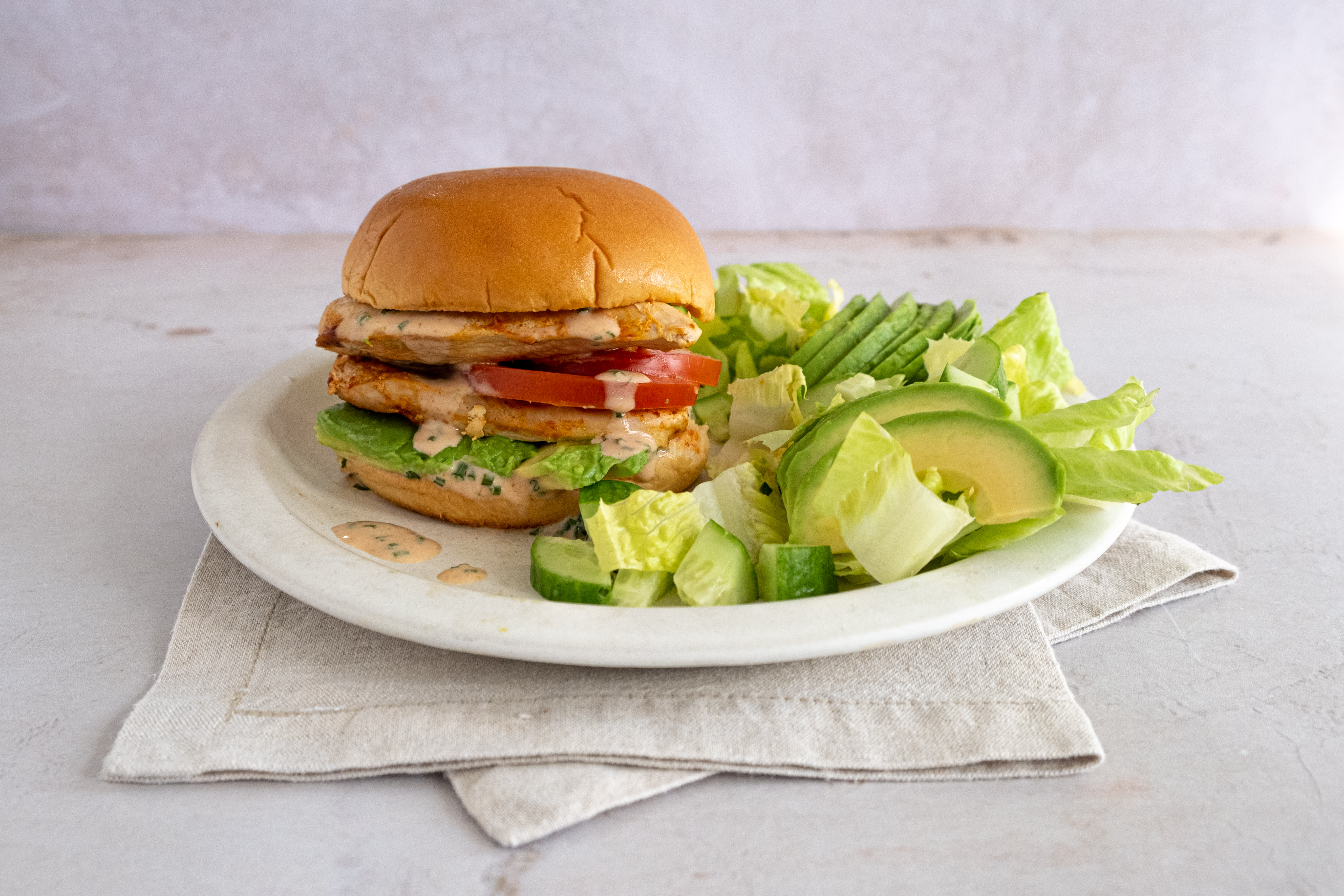 Burger with Avocado Recipe