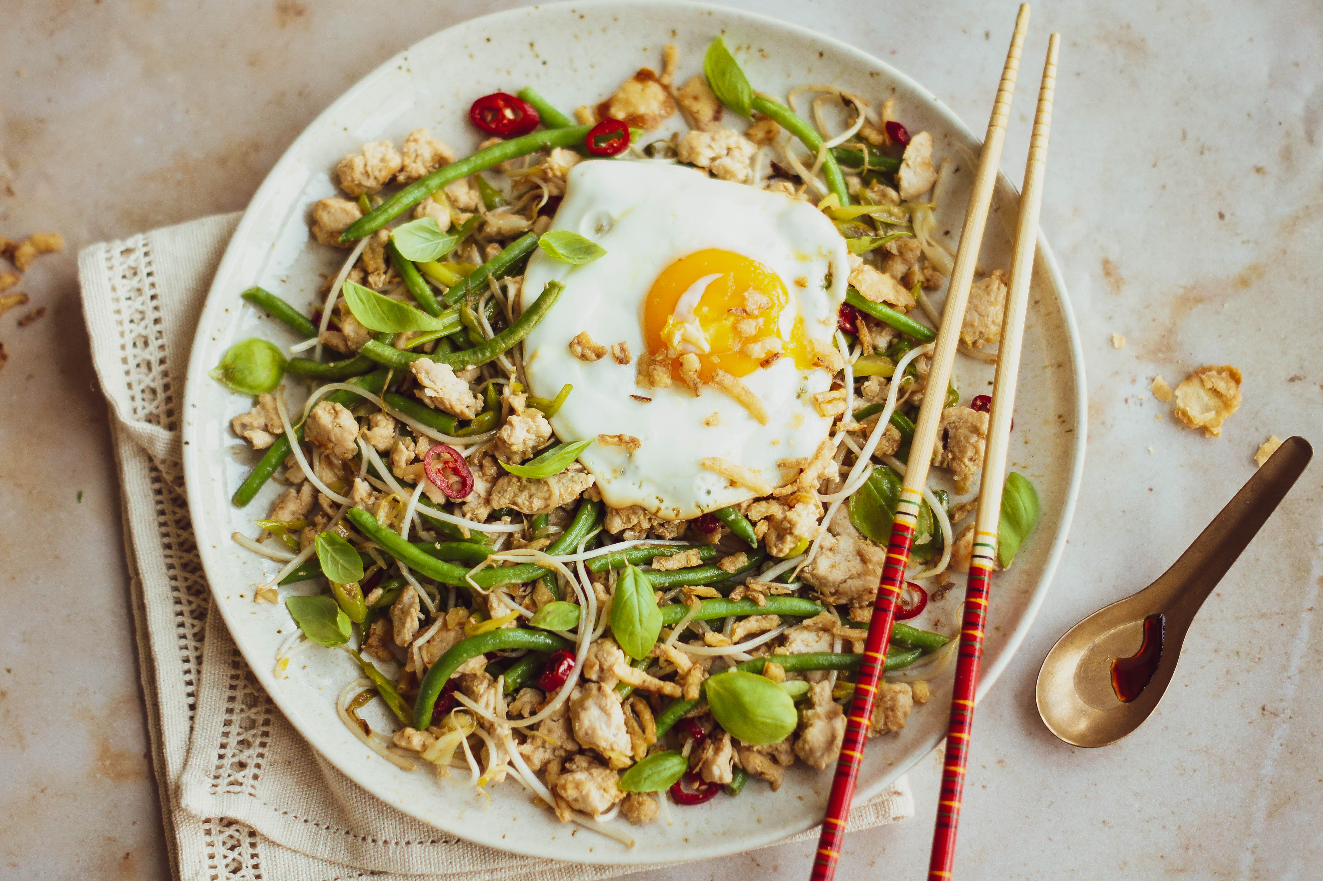 Chicken Mince Stir Fry - Sweet Caramel Sunday