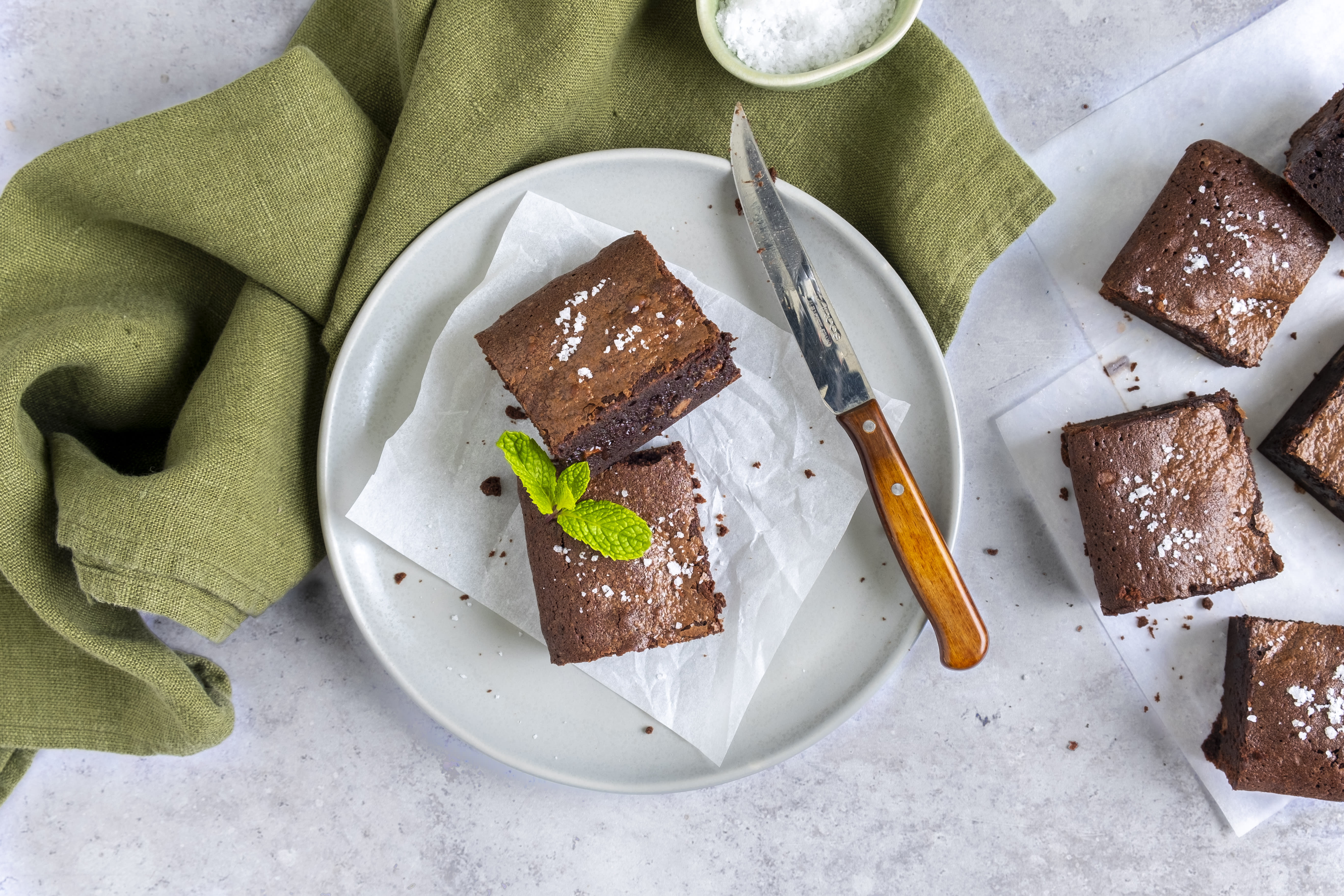 Fudgy Belgian Chocolate Brownie | Hello Chef!
