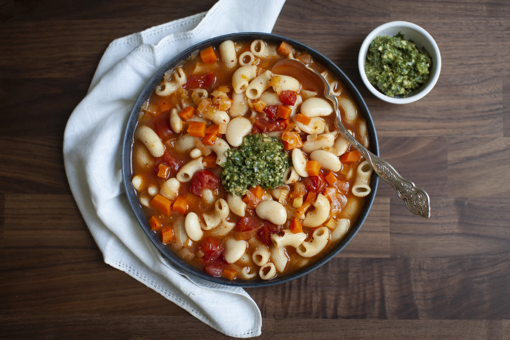 Vegan Minestrone with Pesto