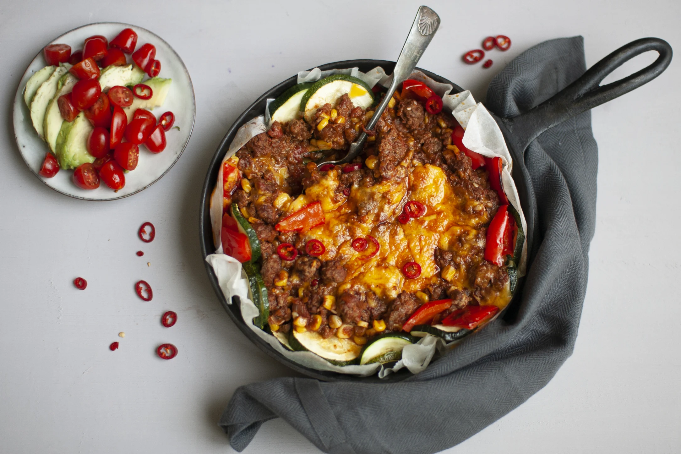 Mexican Spiced Beef and Veggie Bake
