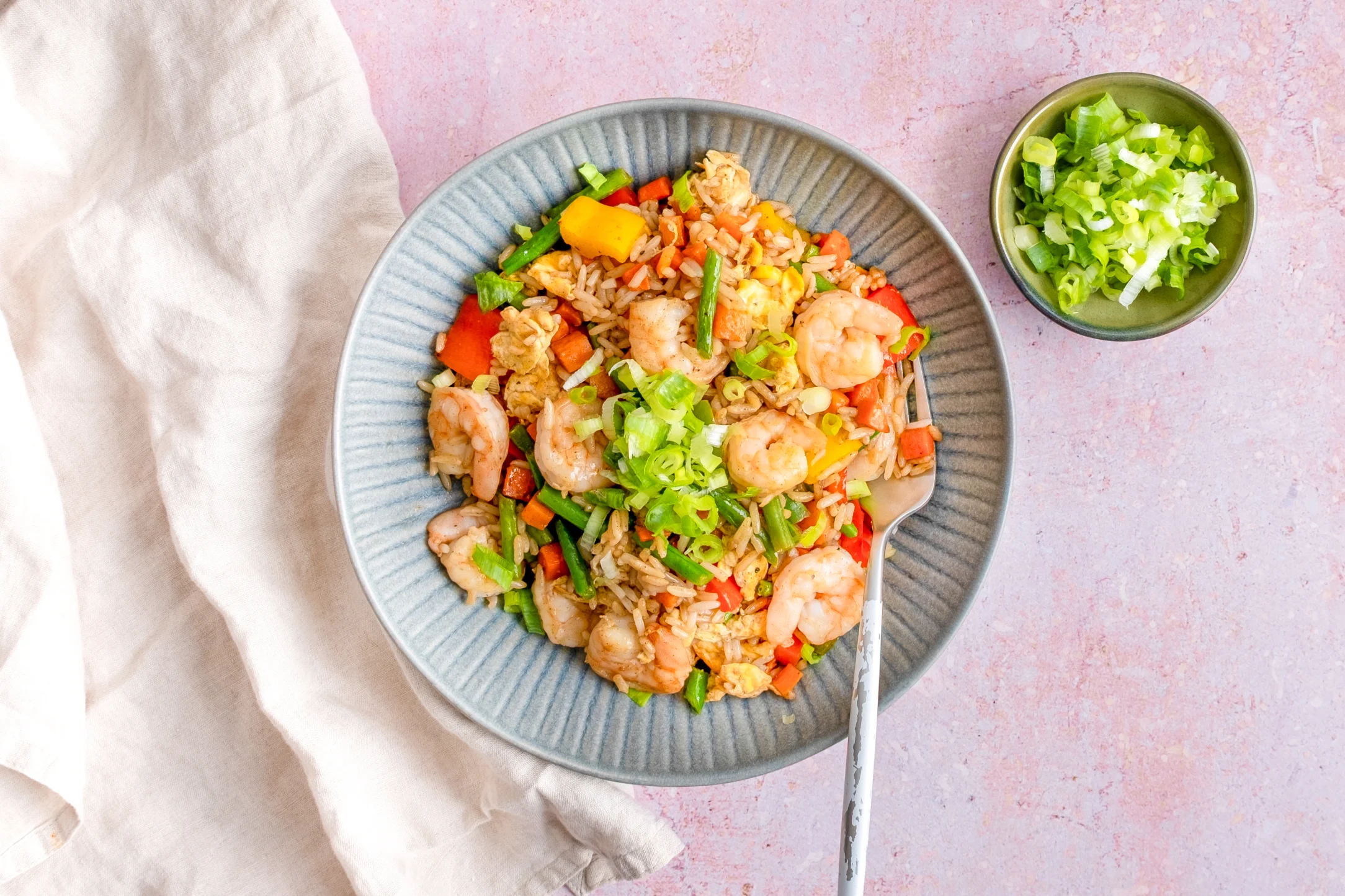 Express: Prawn Egg Fried Rice with Pre-prepped Ingredients