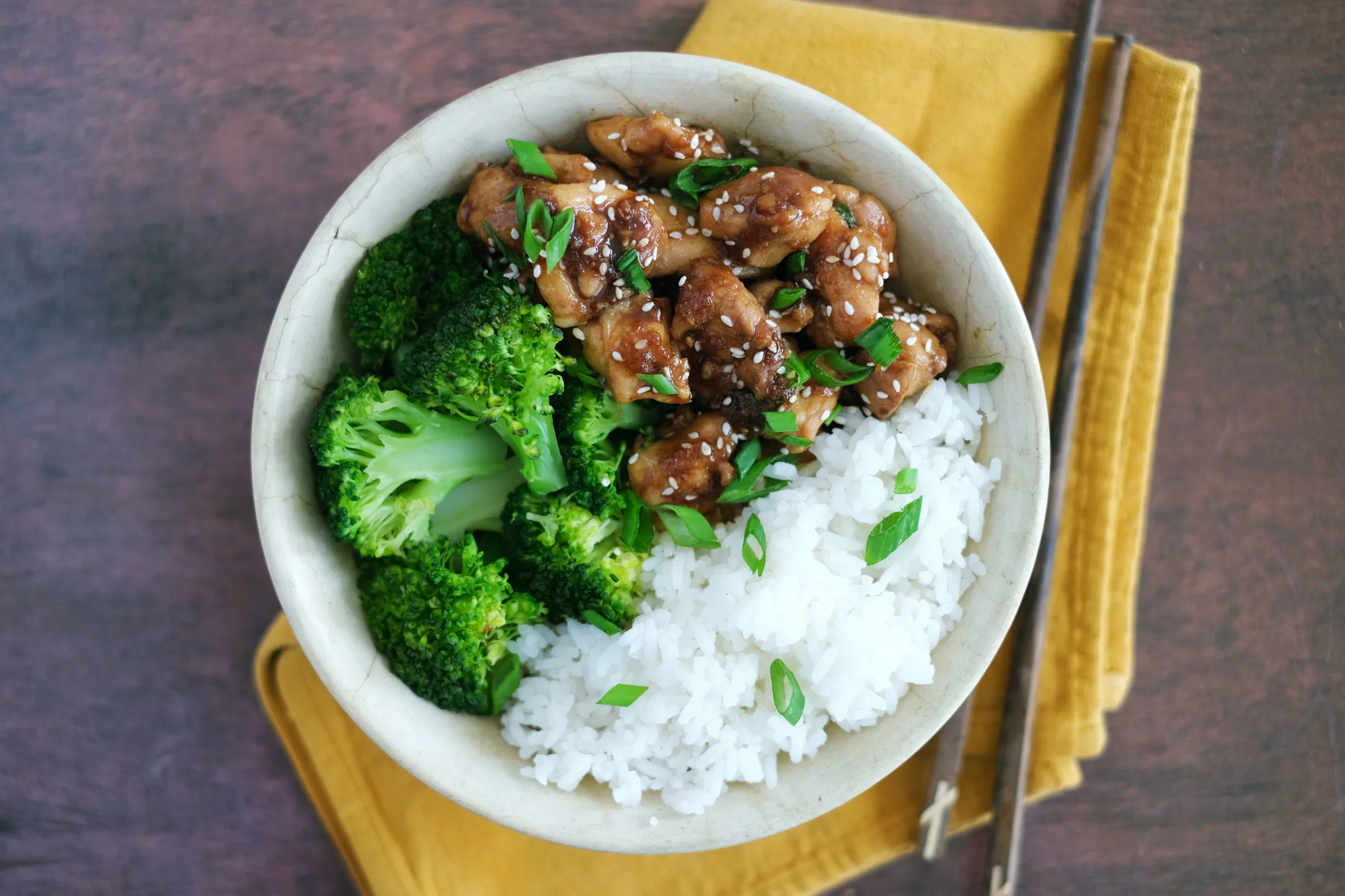 Chicken Teriyaki with Broccoli and Jasmine Rice