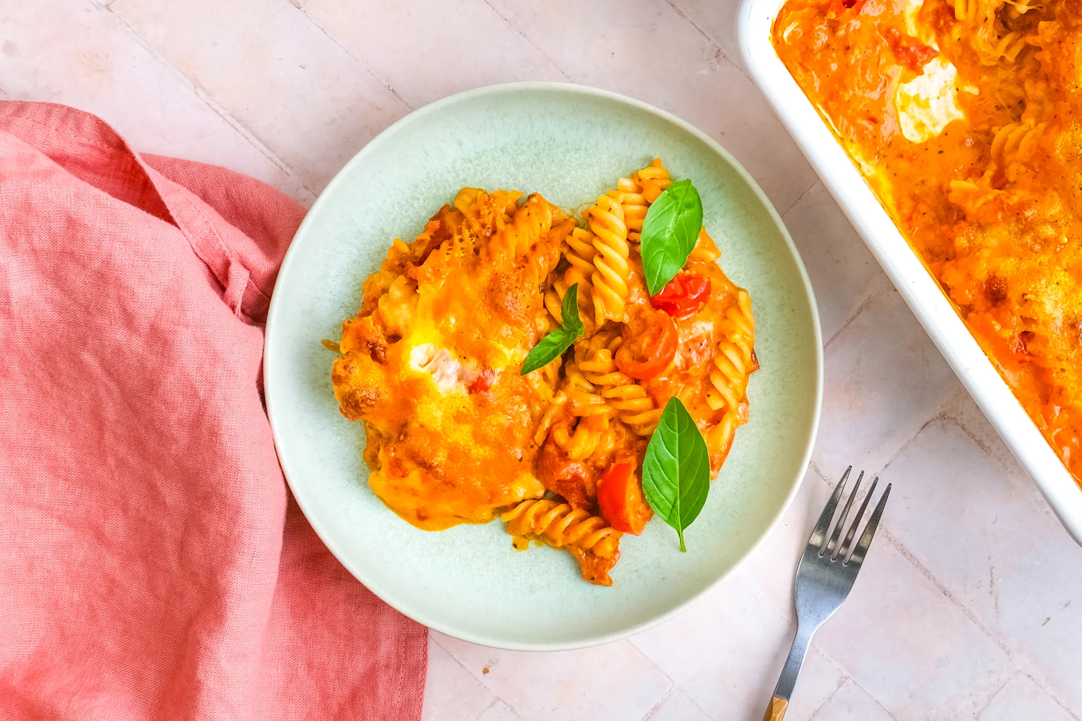 Four Cheese & Tomato Pasta Bake