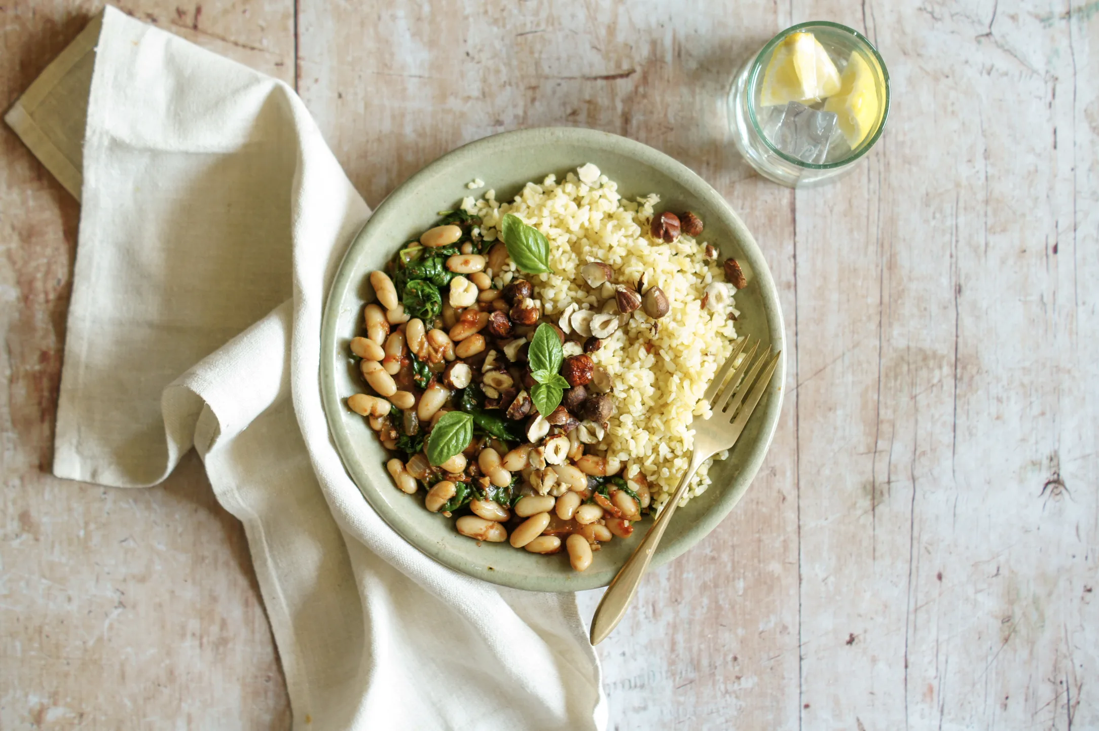 Spanish Style Butter Beans with Tomatoes and Buckwheat