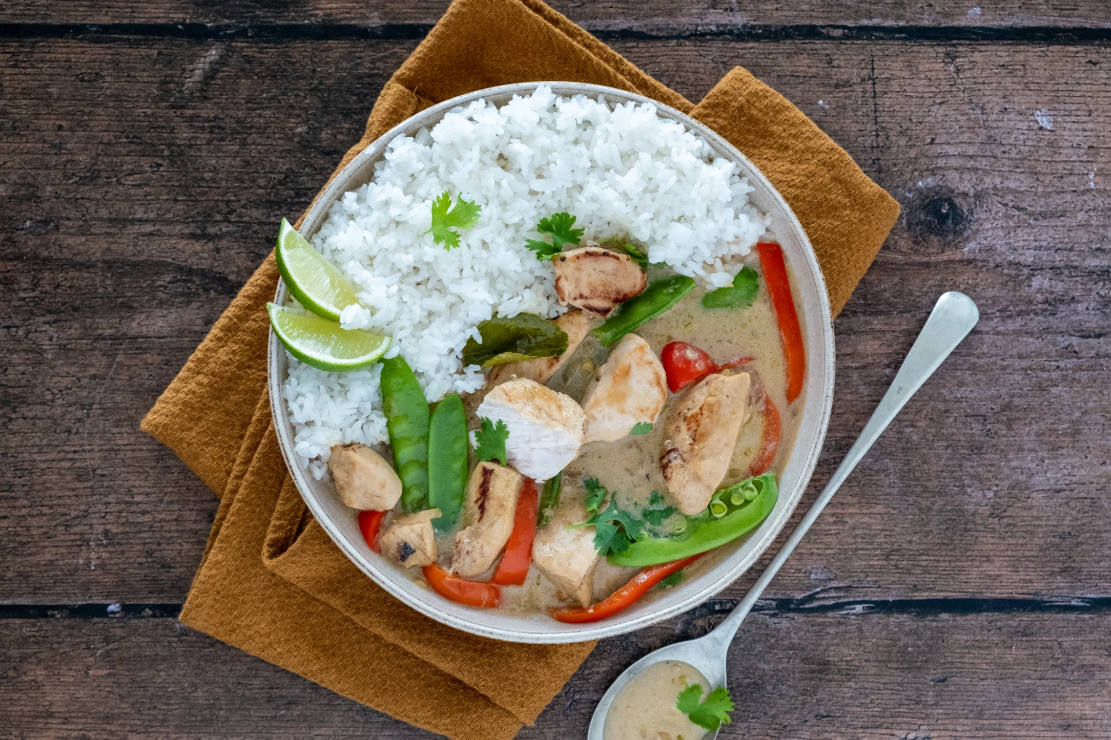 Thai Green Curry with Chicken and Jasmine Rice