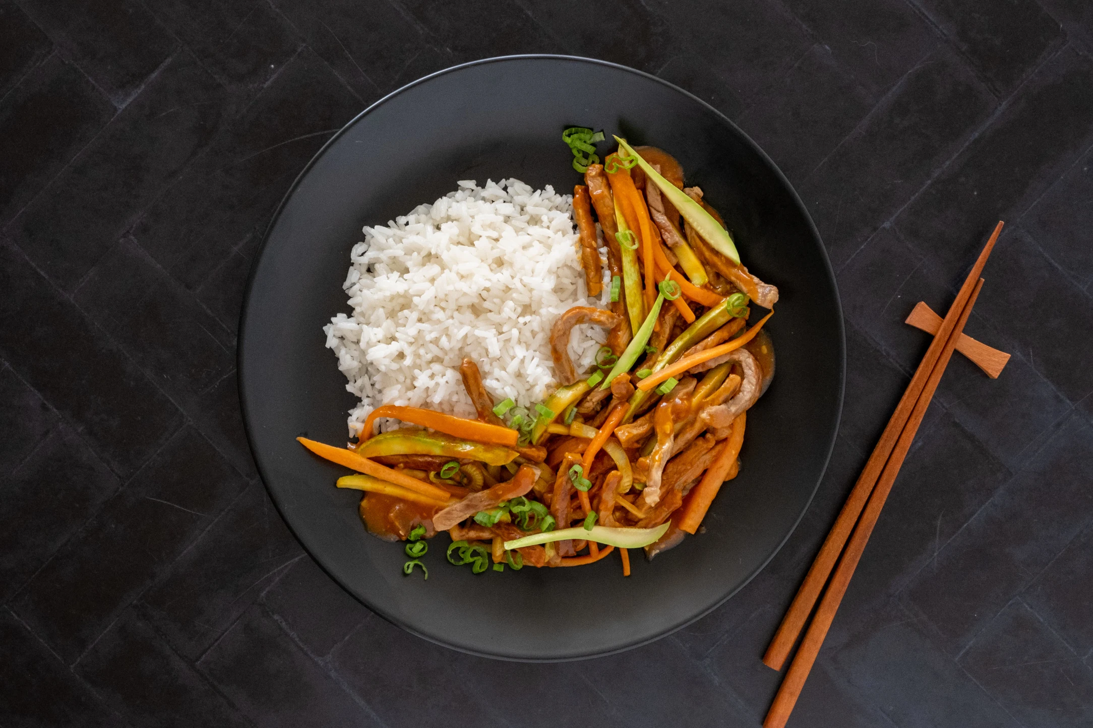 Korean Beef Bulgogi and Sesame Jasmine Rice