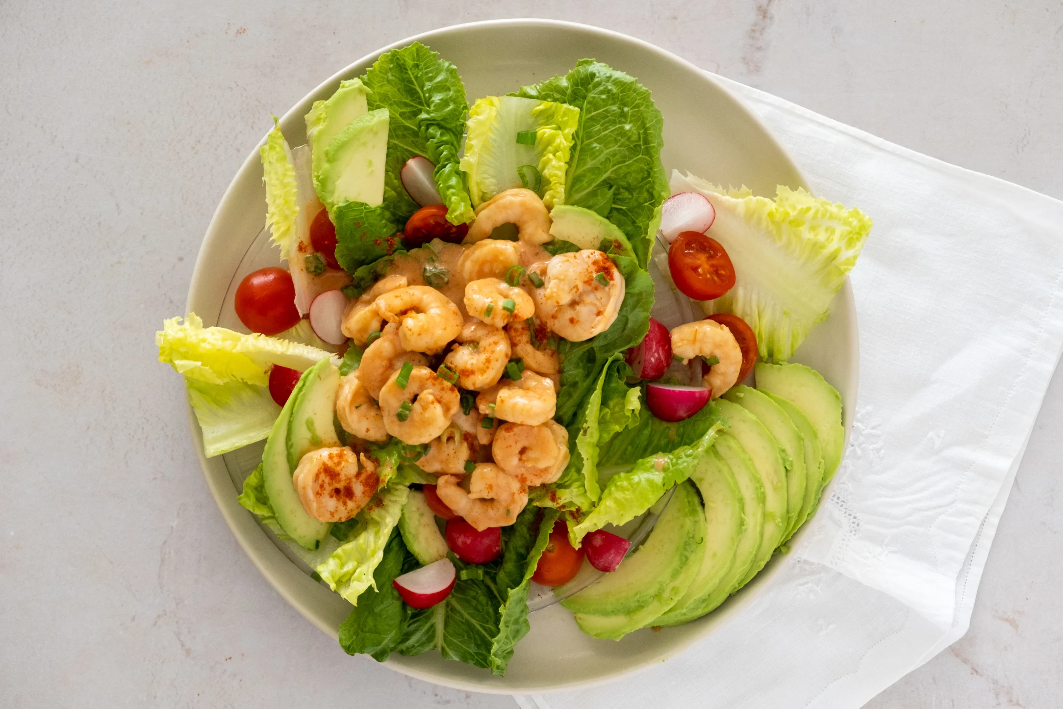 Retro Prawn Cocktail Salad with Avocado