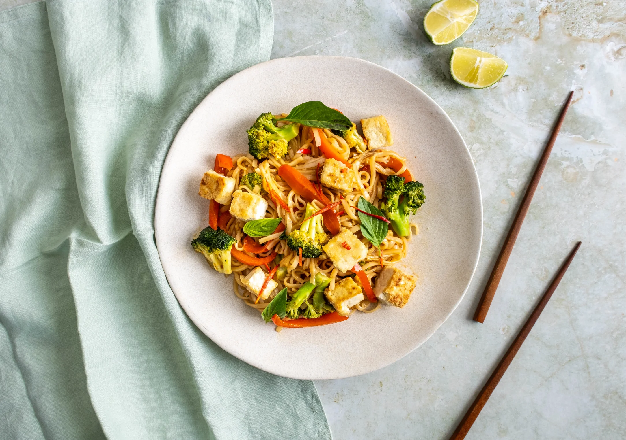 Pad Kee Mao with Tofu