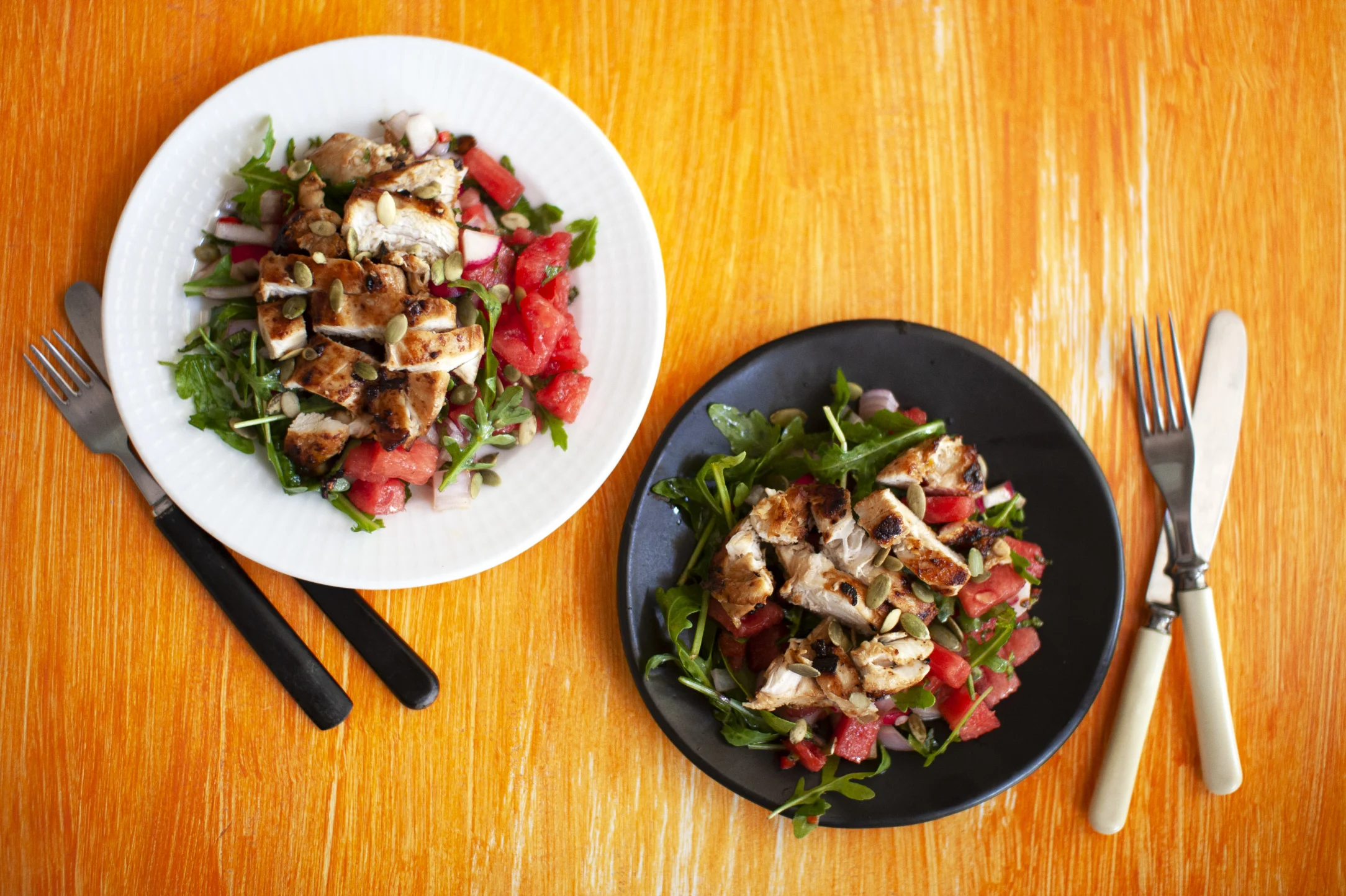 Spicy Chicken and Watermelon Salad