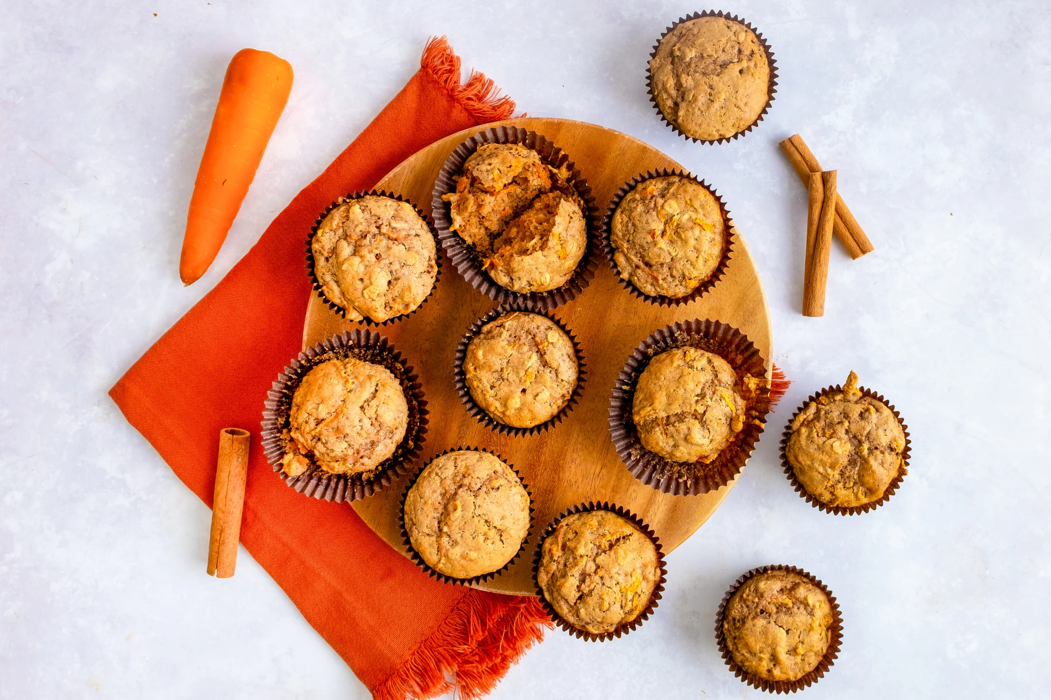 12 Carrot Cake Mini Muffins
