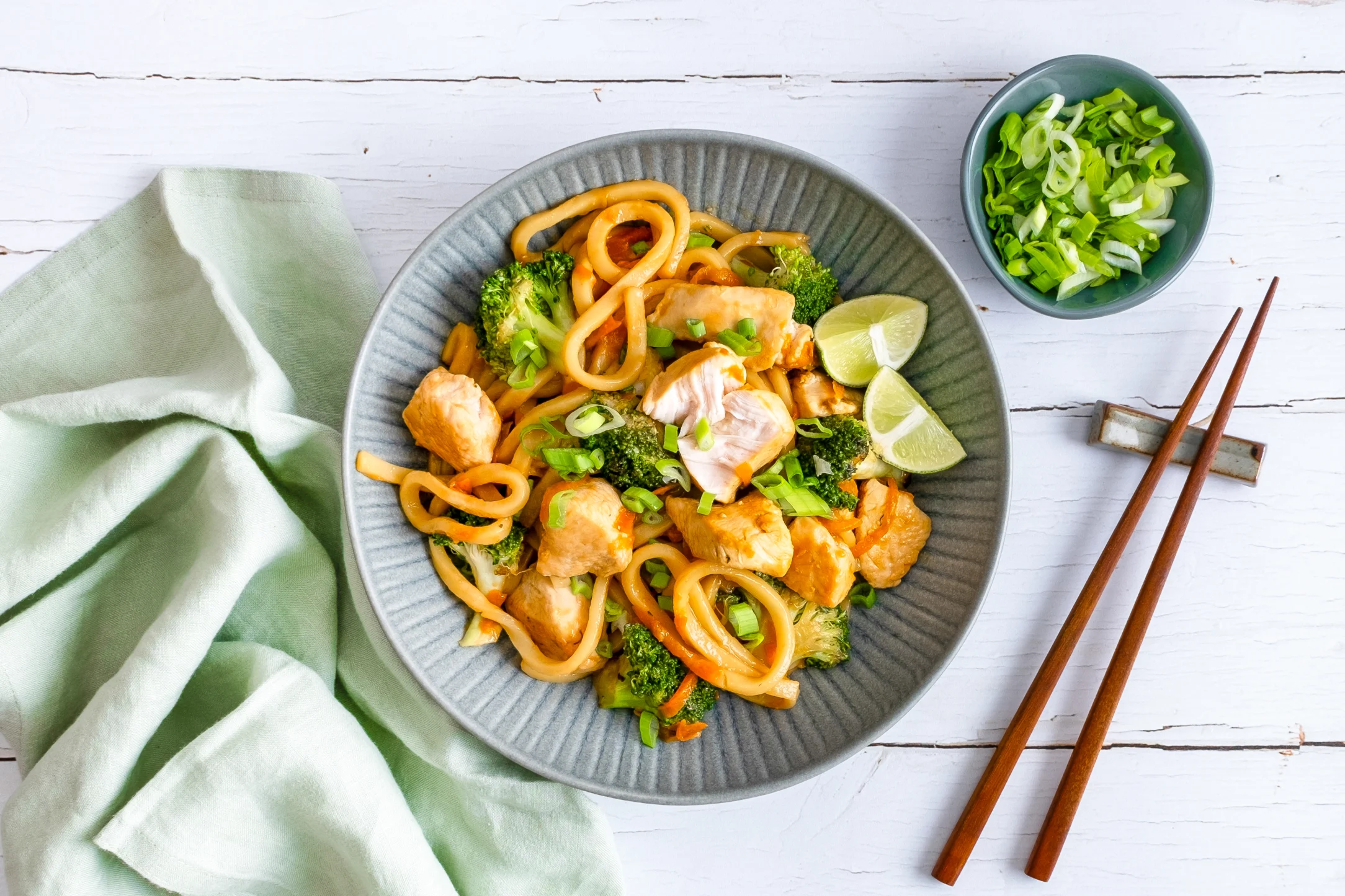 Express: Hoisin Chicken Udon Noodles with Pre-prepped Ingredients
