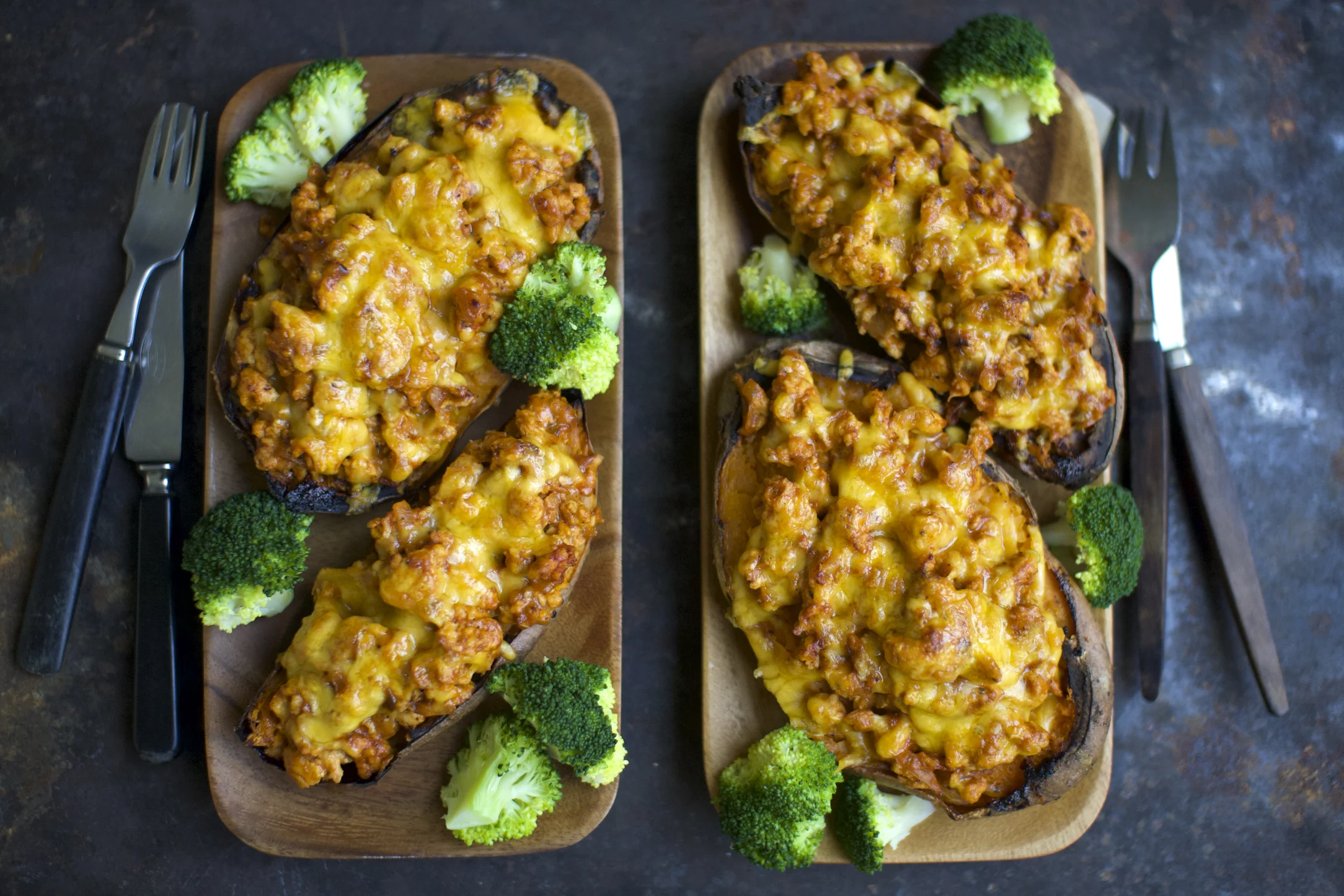 Mexican Style Chicken Stuffed Sweet Potatoes