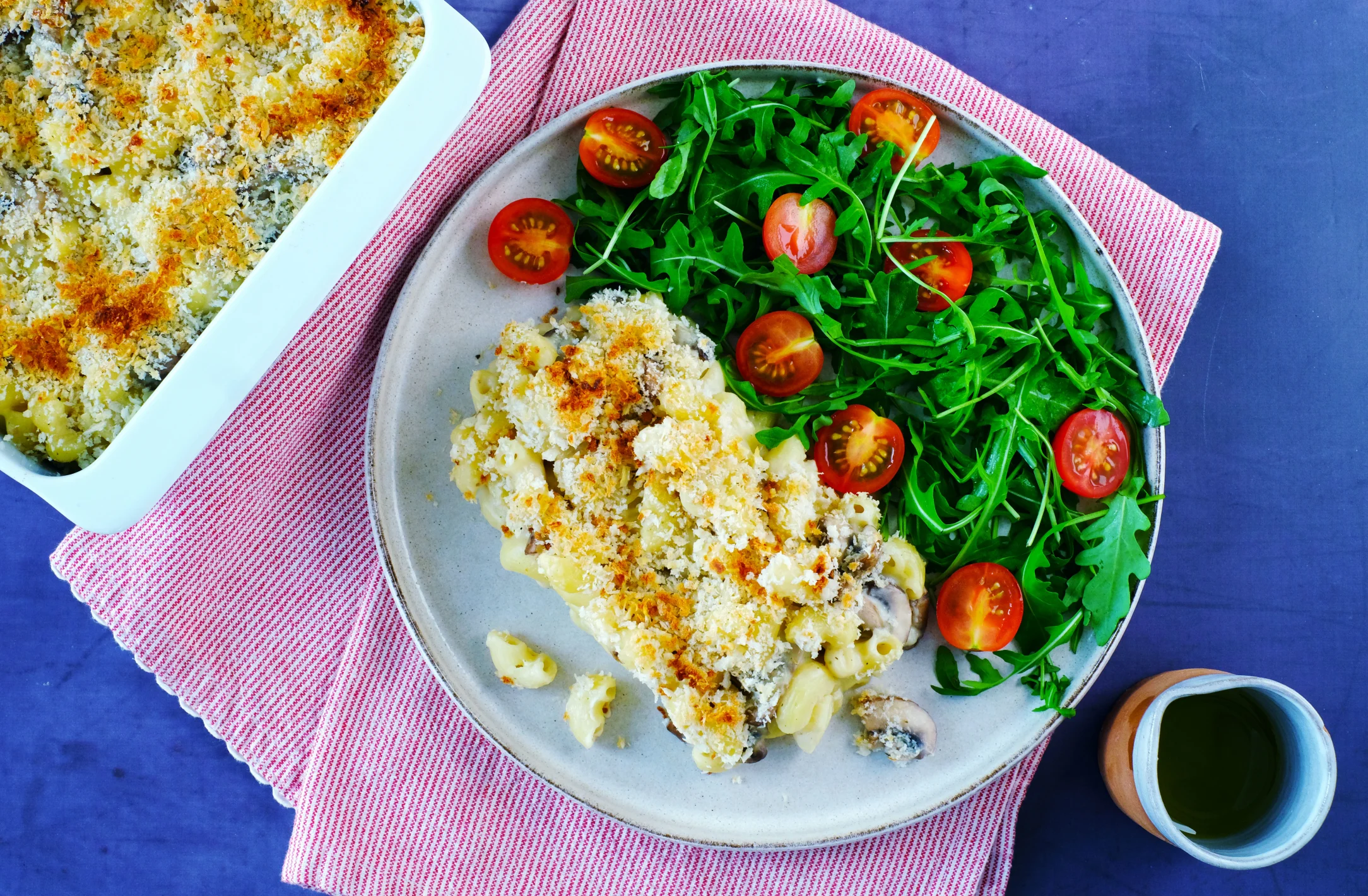Truffled Mushroom Mac and Cheese Bake