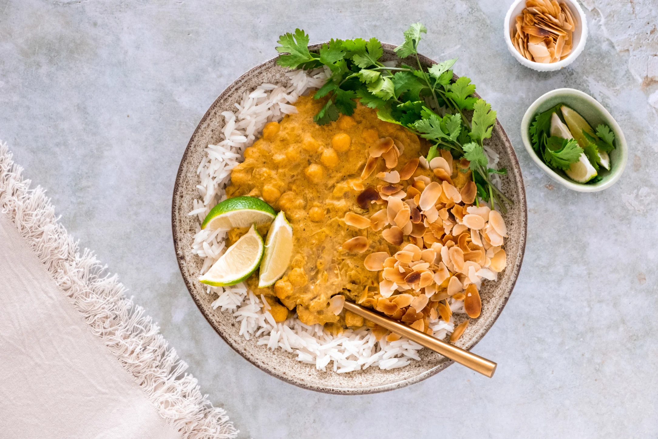Chickpea Pasanda Curry with Basmati Rice