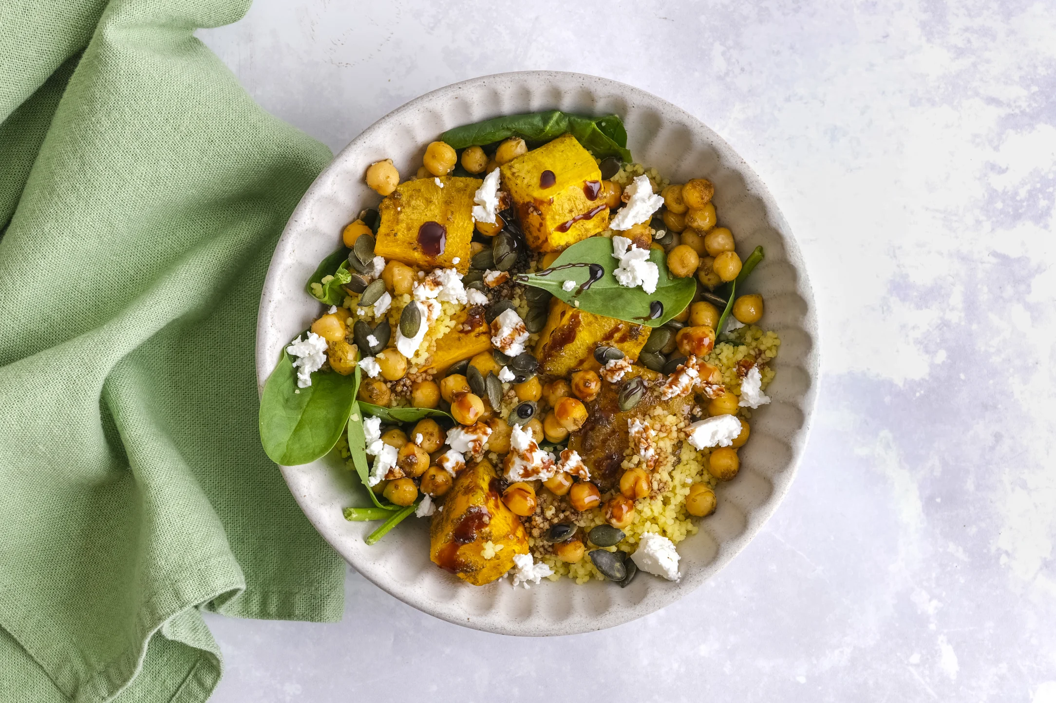 Roasted Butternut, Feta & Couscous Salad