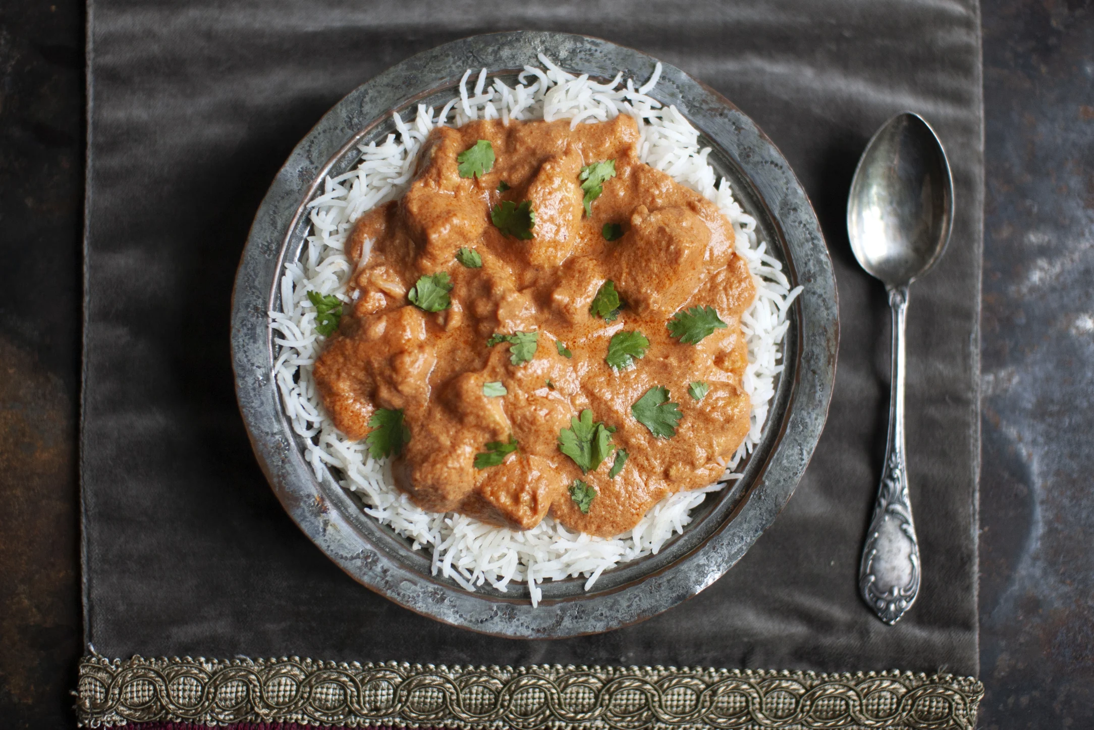 Indian Butter Chicken with Basmati Rice