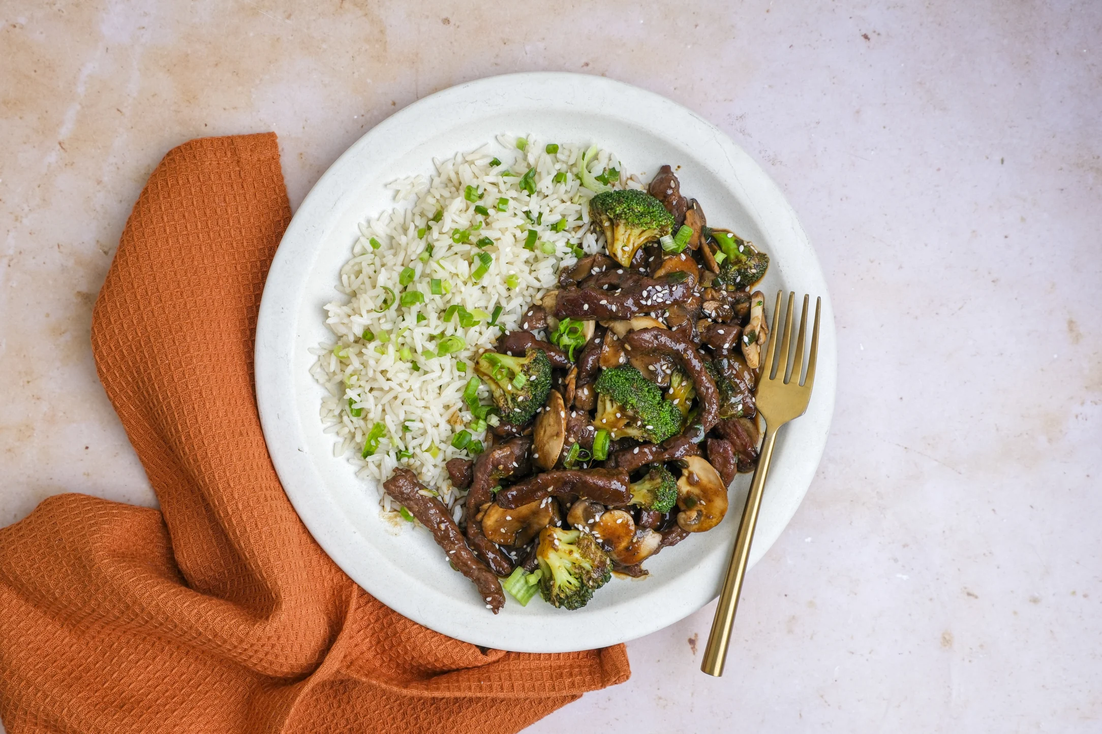 Express: Chinese 5-Spice Beef and Broccoli with Pre-prepped Ingredients and Rice