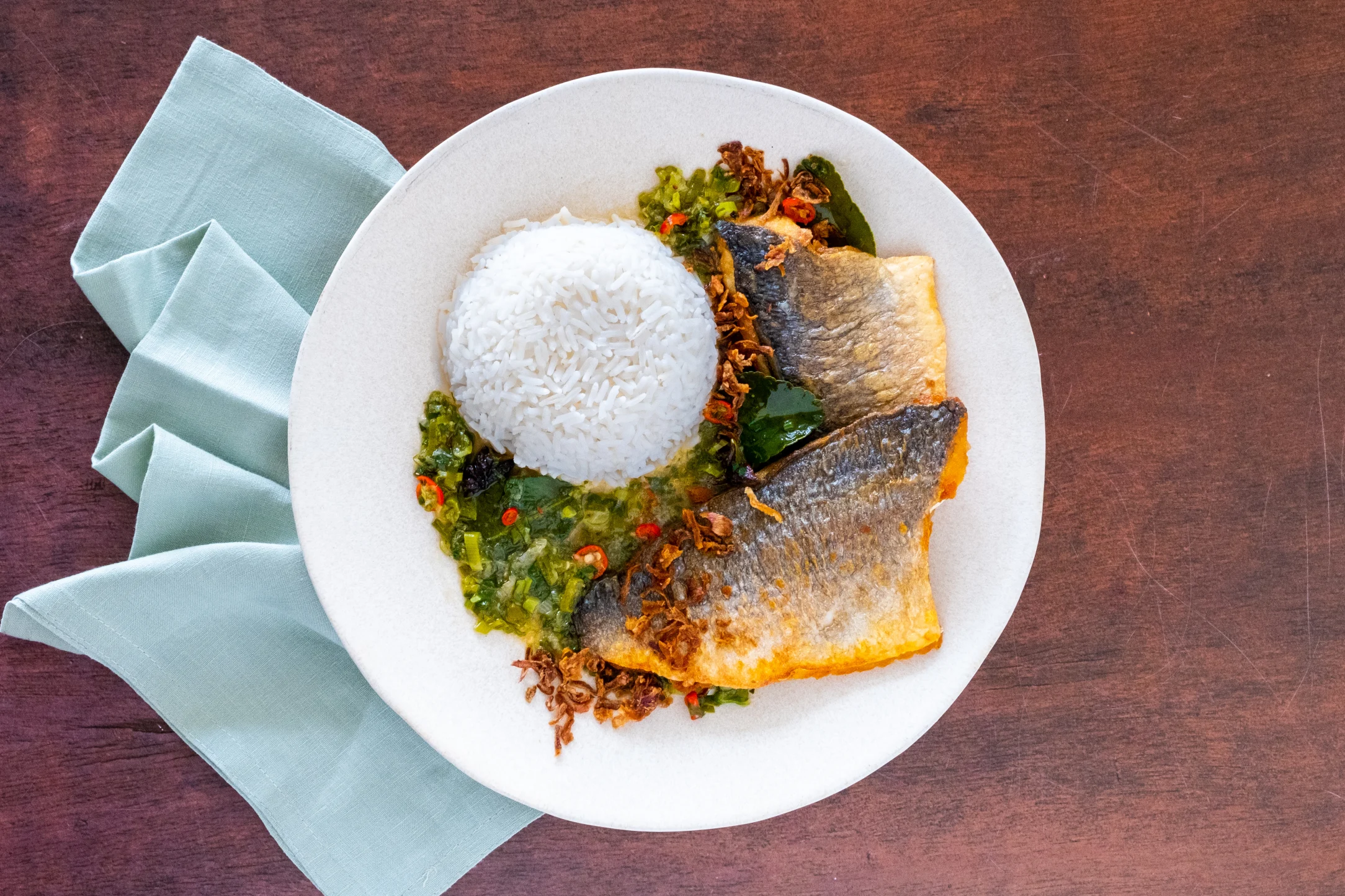 Thai Seabream with Coconut Jasmine Rice