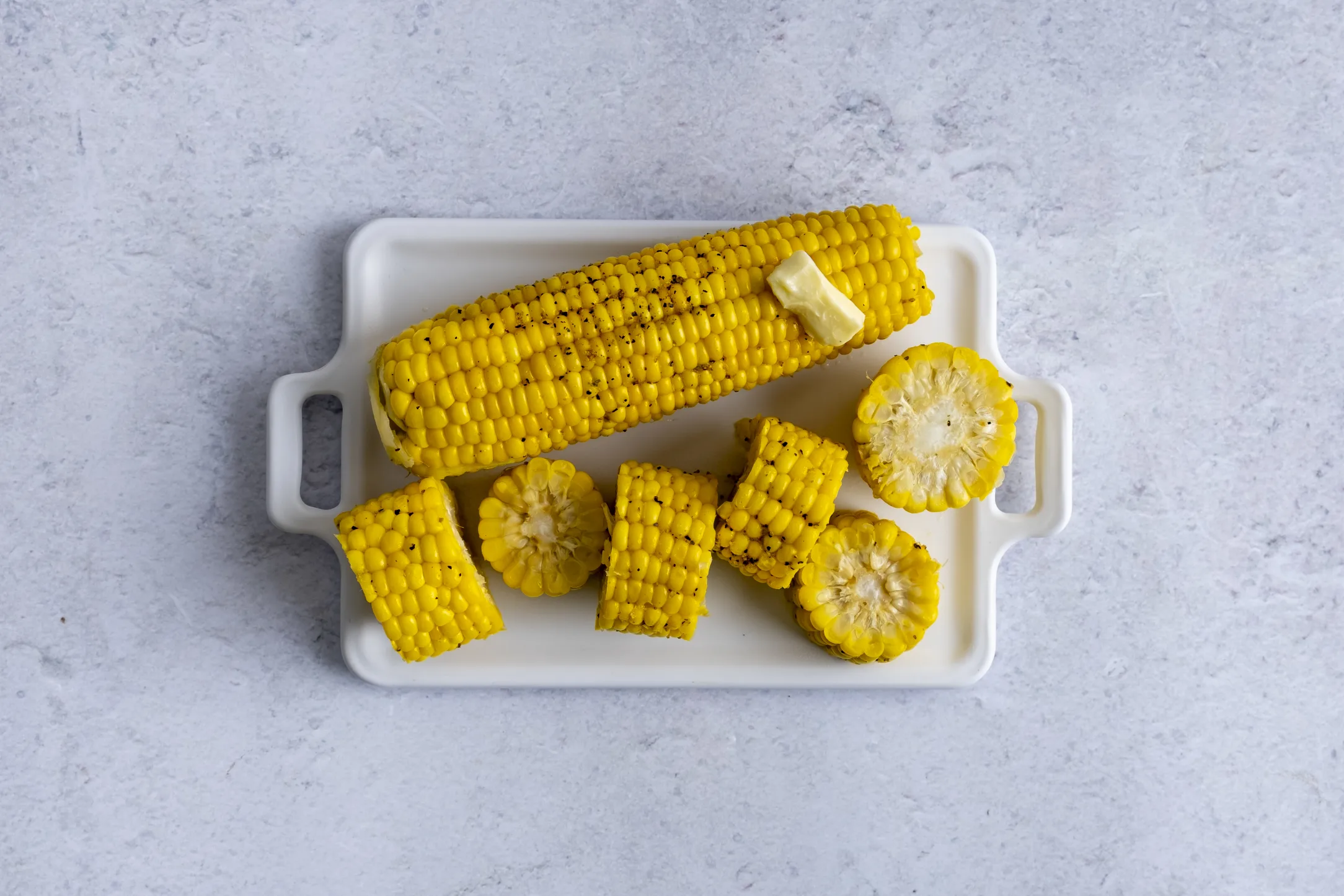 Buttered Corn with Lemon Pepper Seasoning