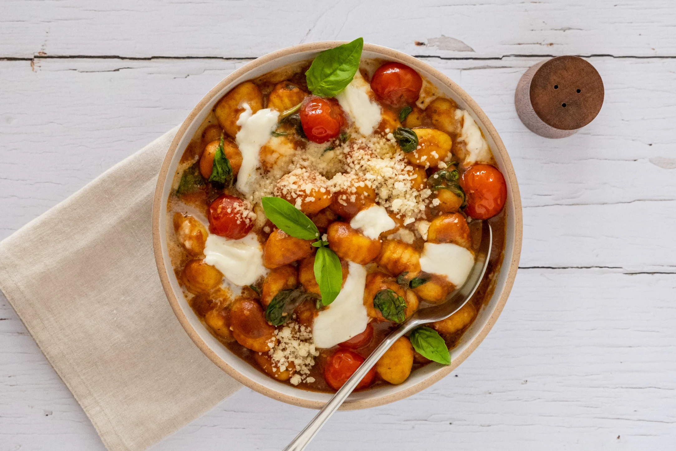 Express: Tomato and Mozzarella Gnocchi