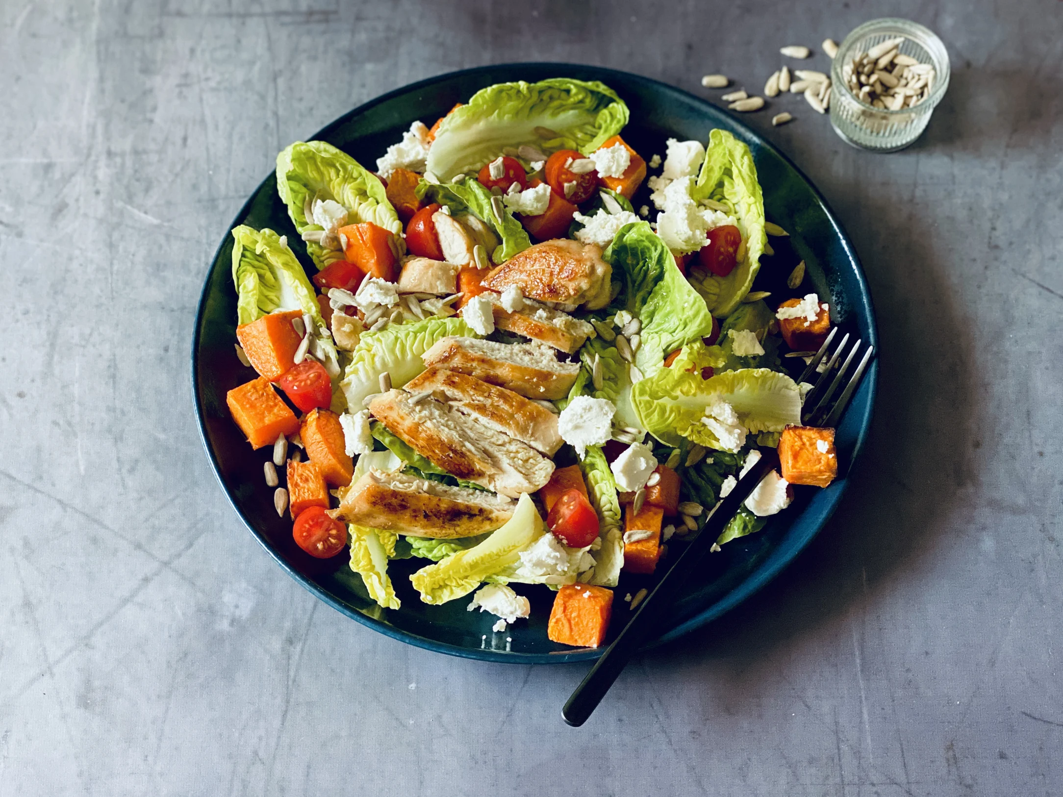 Chicken and Sweet Potato Salad with Feta