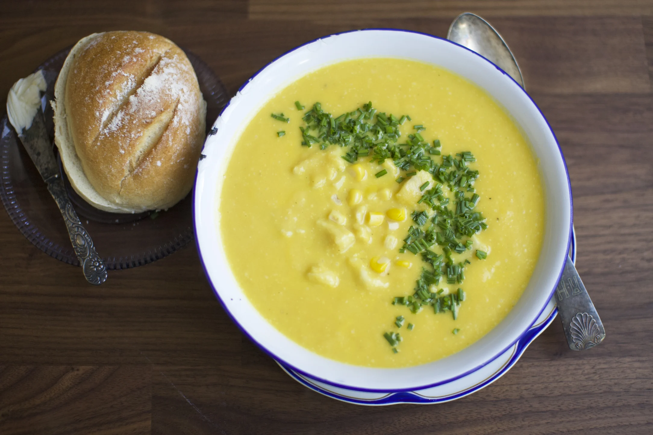 Creamy New England Fish Chowder with Corn and Chives