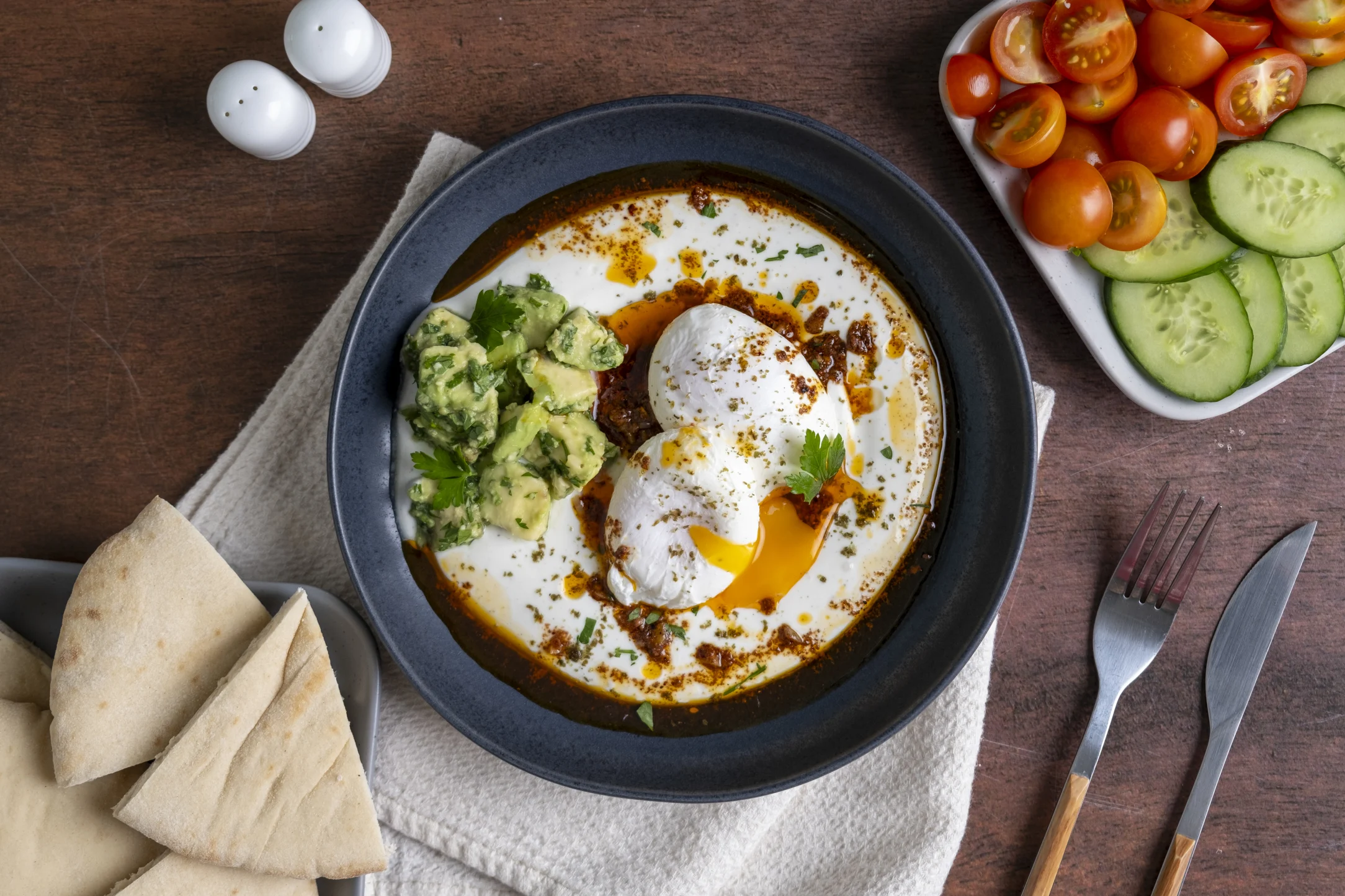 Turkish-inspired Eggs with Lemon Yogurt and Sumac Butter