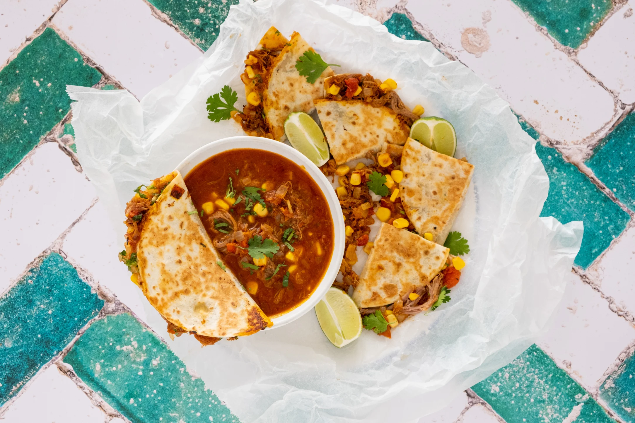 Quick Pulled Beef Birria Style Tacos