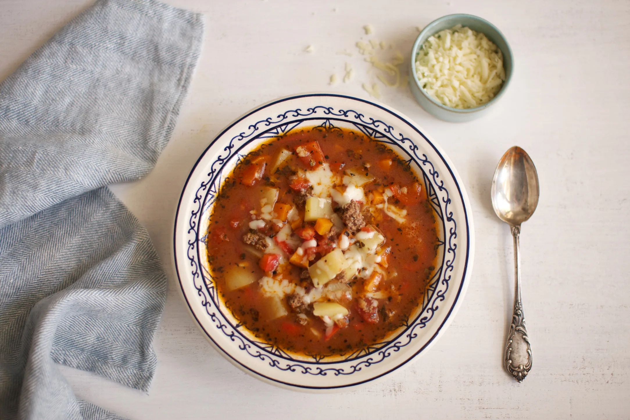 Hearty Beef Lasagna Veggie Soup