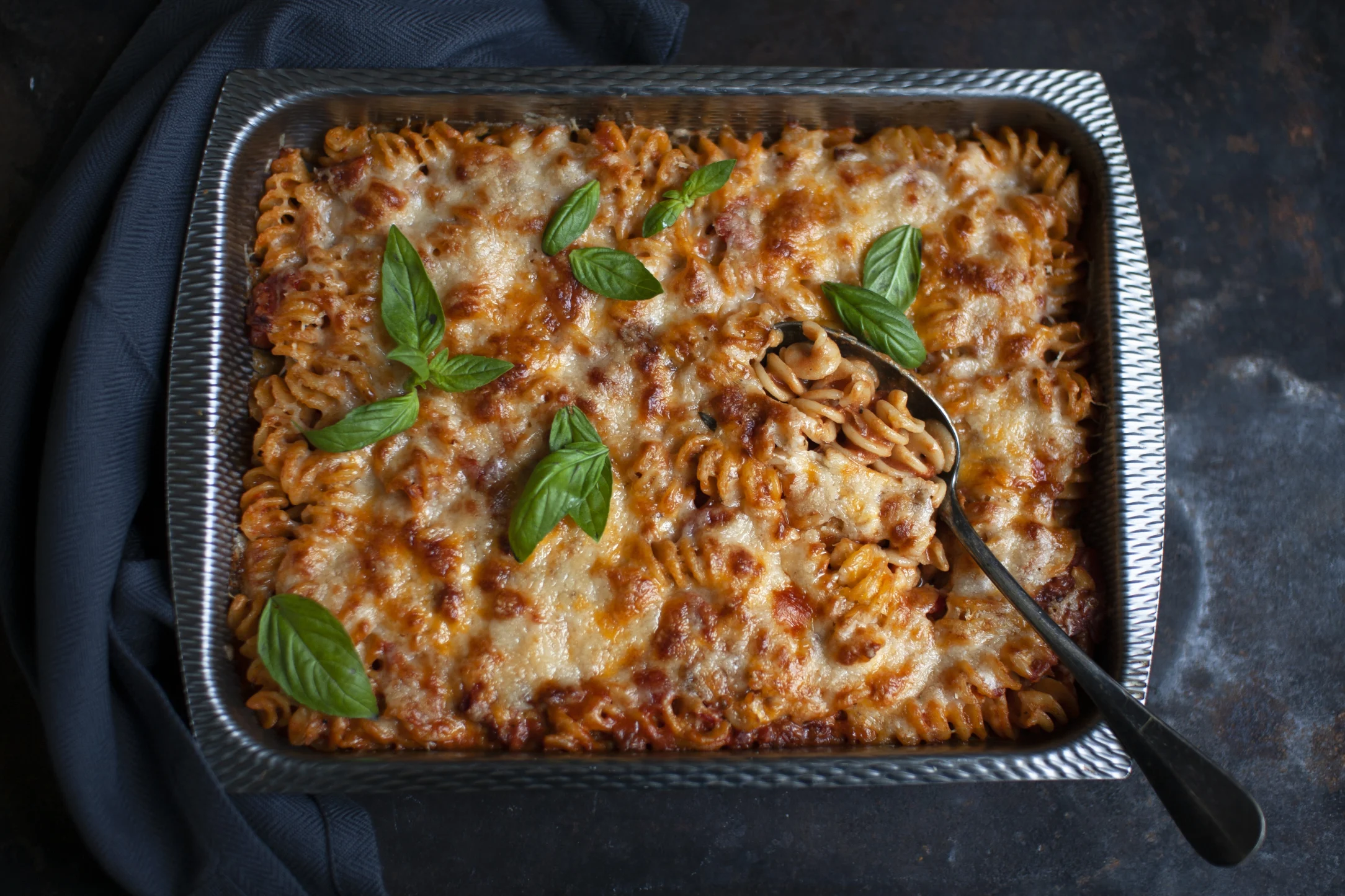 Four Cheese and Tomato Pasta Bake