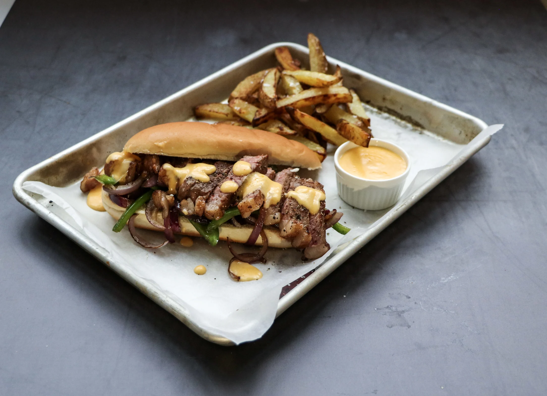Philly Cheese Steak with Fries