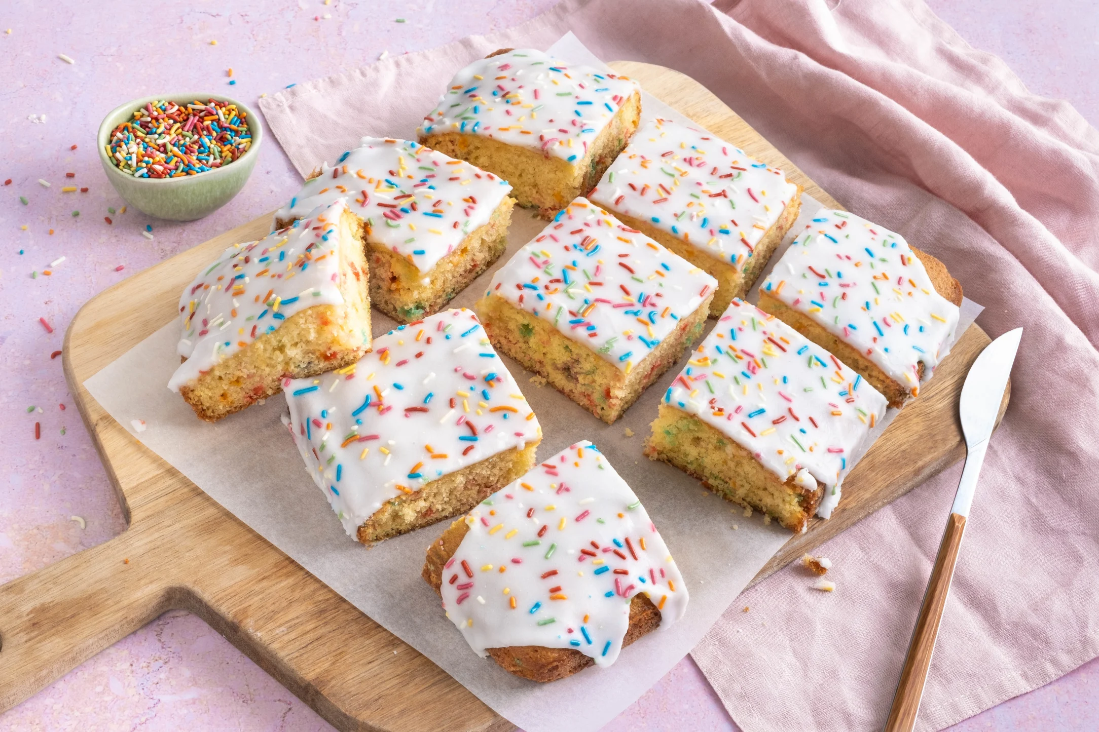 Funfetti Cake with Rainbow Sprinkles